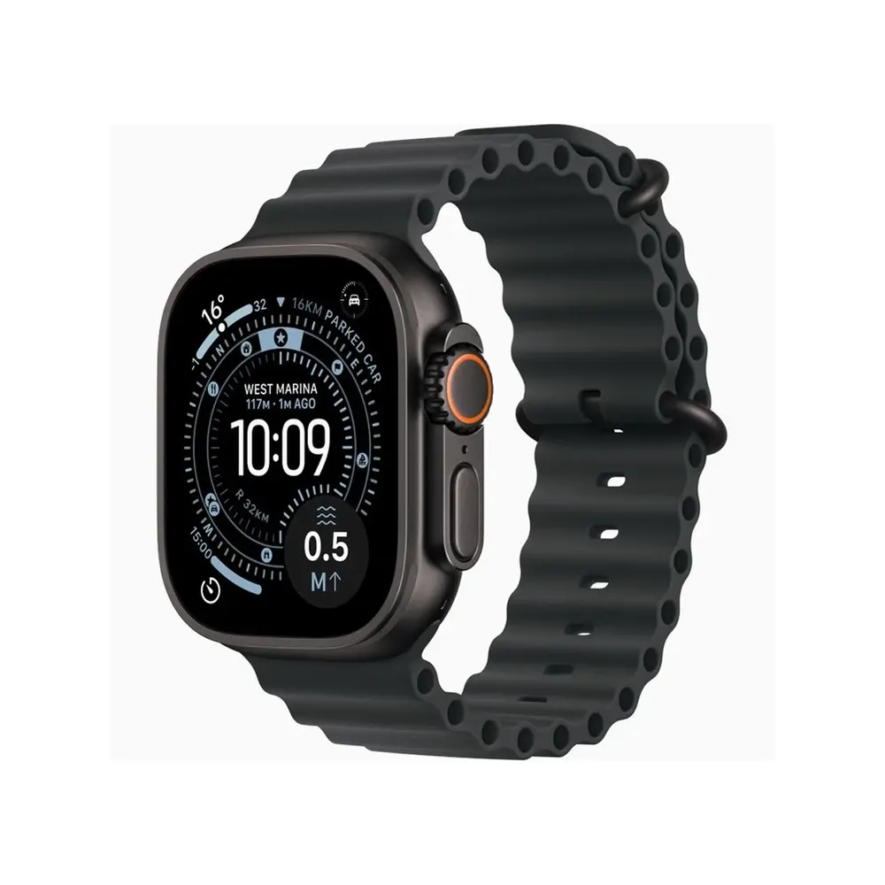 ساعت هوشمند 49 میلی متری اپل مدل Ultra 3 Black Titanium Case با بند Ocean 1 Apple Watch 49mm Ultra 3 Black Titanium Case