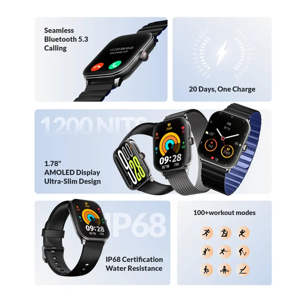 GloriMi GC Slim 45mm Smartwatch-3