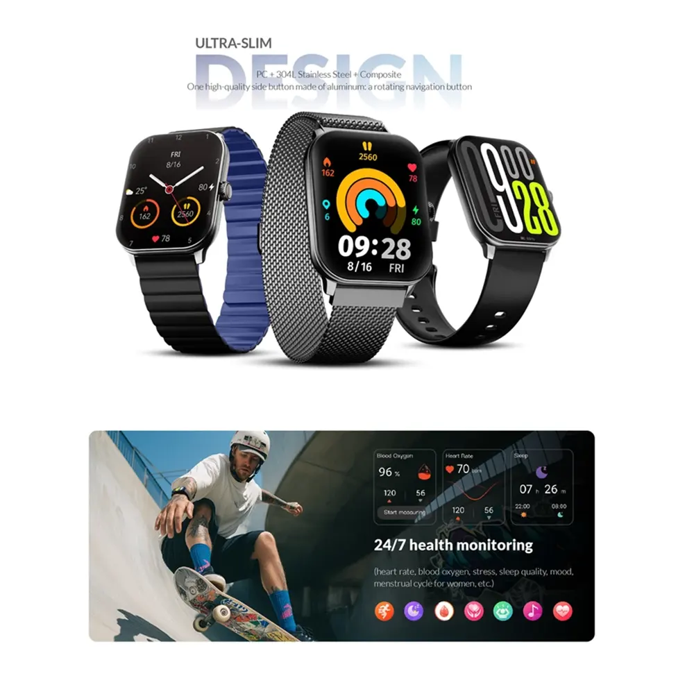 GloriMi GC Slim 45mm Smartwatch-4