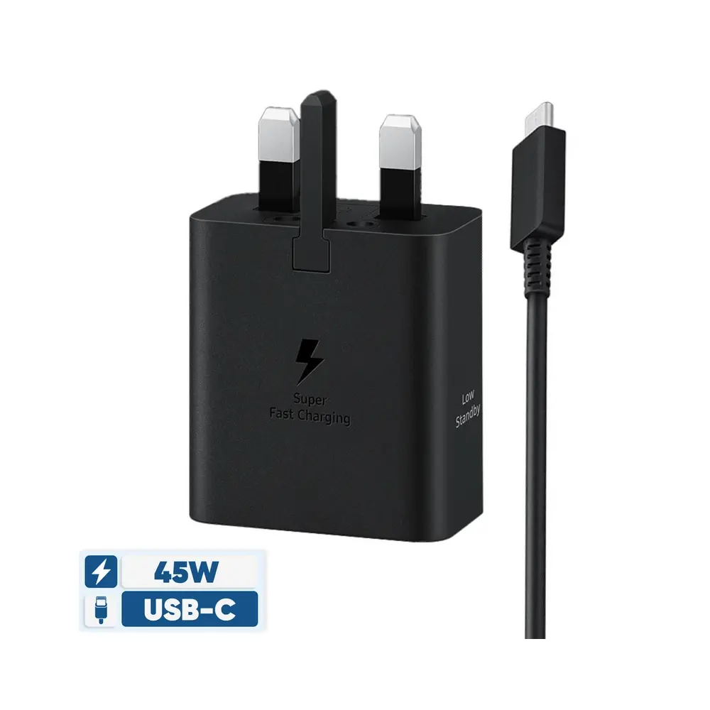 شارژر دیواری 45 وات سامسونگ به همراه کابل 1.8 متری 1 Samsung 45W Wall Charger Model EP-T4511 Low with 1.8m Cable